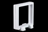 3.5" (Medium) Floating Frame Display Cases With Stands - White - Photo 5
